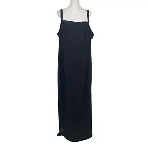 Vintage Ever Beauty Black Strappy Maxi Cocktail Evening Dress Womens 2X - Picture 1 of 7