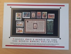 1988 Nazioni Unite (ONU) - Ufficio di Ginvera folder ufficiale MNH** - Picture 1 of 4