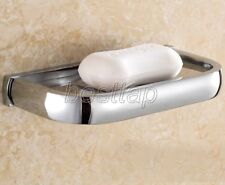 Polished Chrome Bathroom Accessories Wall Mounted Bath Soap Dish Holder sba837