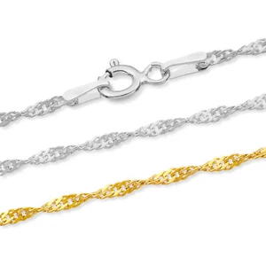 AURIORE Singapurkette 1.7 mm - 40-75 cm - Vermeil Goldkette - Silberkette - Bild 1 von 9