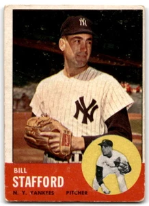 1963 Topps #155 Bill Stafford New York Yankees - Bild 1 von 2