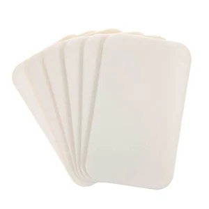 Frühstücksbrettchen 6 x Schneidebrett weiß Kunststoff kleine Brettchen 25x15 cm - Bild 1 von 8