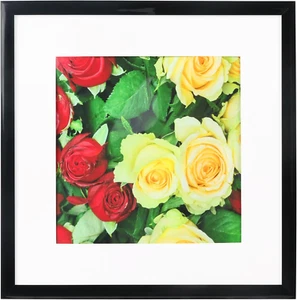 12x12 Bilderrahmen, Display Bilder 8x8 mit Passepartout oder 12x12 ohne Passepartout schwarz - Bild 1 von 8