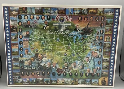 Vtg United States Presidents 1000 Piece Puzzle 1999 NEW SEALED White Mountain - Image 1 of 4