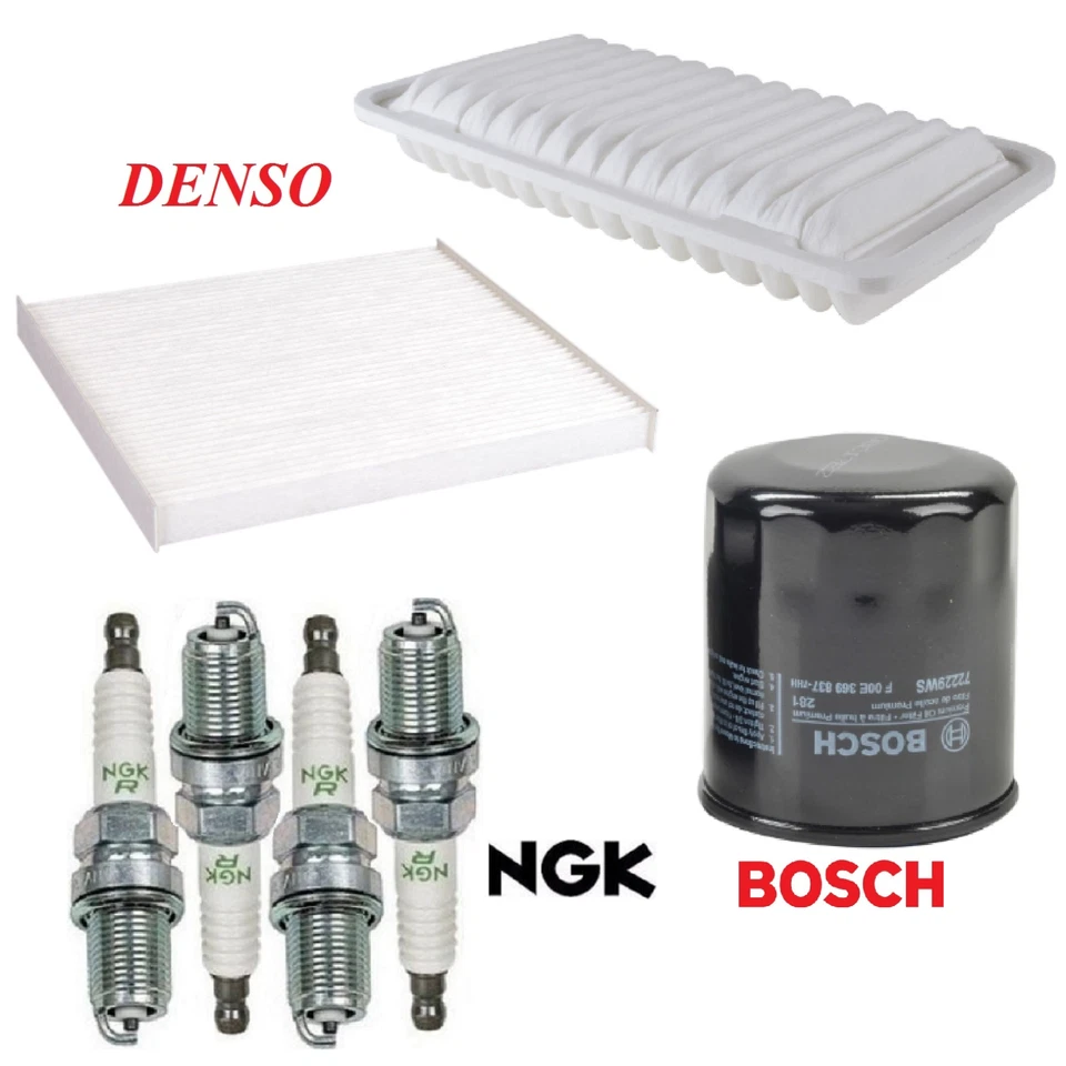 Tune Up Kit Filters Spark Plugs For TOYOTA COROLLA L4 1.8L, Exc. XRS 2002-2008 - Image 1 of 1