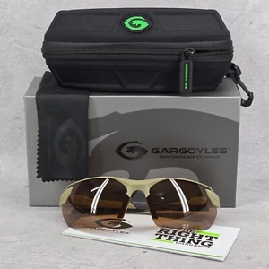 Gargoyles Sunglasses Authentic Vortex Matte Tan Frame Brown Lens - Picture 1 of 23