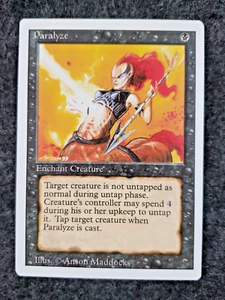 PARALYZE 1994 Magic: The Gathering Revised MINT Never Played MTG...... (DS3D1K3) - Picture 1 of 20