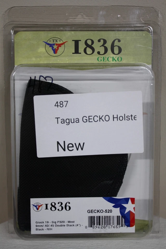 Tagua 1836 Gecko Holster Glock 19 Sig P320 Most 9mm/.40/.45 Double Stack 4"