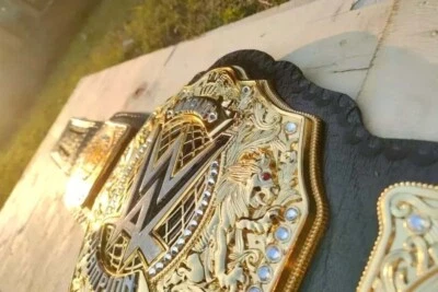 Réplica de cinturón de título de lucha libre campeonato mundial peso pesado tamaño adulto 6 mm Foto 1 de 4