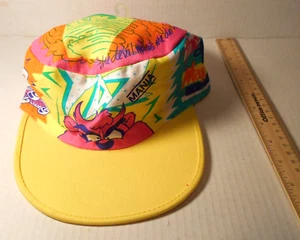 Vintage Dorfman Pacific Taz Mania Looney Tunes Painters Hat Cap WB 1980s - Picture 1 of 10