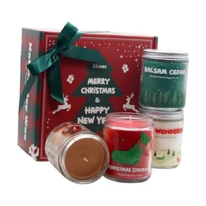 Christmas Candles - Christmas Gifts for Women & Men, 4 Christmas Candles Set01 - Picture 1 of 7