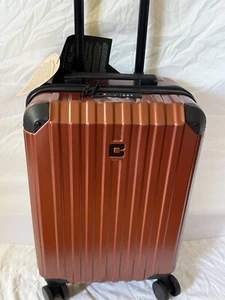 $400 CHAMPS 20" Element Copper Hardside Luggage Carry On Suitcase TSA Built In - Picture 1 of 7