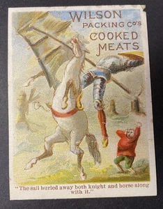 Vintage Original Art Business Ad Wilson Packing Co. Cooked Meats 3 1/2" x 2 1/2" - Picture 1 of 2