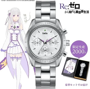 Re:Zero Chronograph Watch Emilia Special Limited Edition of 2000 Pieces New - Picture 1 of 6