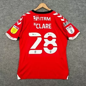 Charlton Athletic Football Shirt Mens Medium Red Sean Clare 28 Home 21-22 Issue - Picture 1 of 10