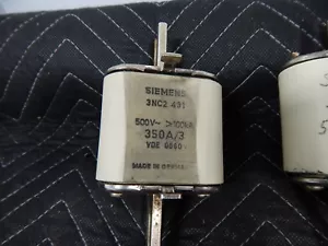 Siemens 3NC2 431 Fuse 350 A 500V 100KA 350A/3 350 AMP FUSE mango de instalación ava - Imagen 1 de 7