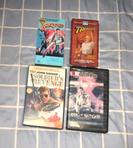 Lot 4 Vhs JAKE SPEED ARK OF THE SUN GOD KING SOLOMONS TREASURE SOLDIER'S REVENGE - Picture 1 of 1