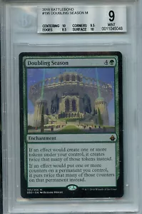 MTG Doubling Season BGS 9.0 (9) Mint Battlebond Magic Card Amricons 5048 BC5 - Picture 1 of 3