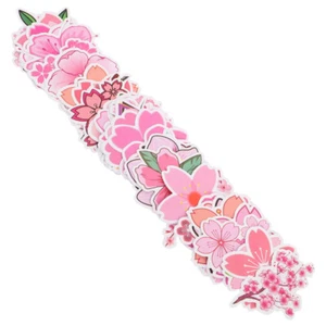 100 Pcs Sakura-Aufkleber Autoaufkleber Aus Vinyl Kirschblüten-Autoaufkleber - Afbeelding 1 van 12