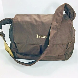 Pottery Barn Kids Diaper Bag Convertible Messenger/Backpack with the name Isaac  - Picture 1 of 12