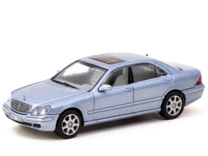 Tarmac Works 1:64 Diecast Model Car Global64 Mercedes Benz S Class Horizon Blue - Picture 1 of 3