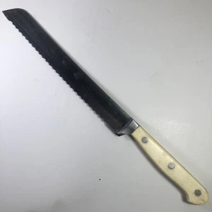 Rare White Wusthof Dreizack Solingen Germany Classic Bread Knife 4149/20cm. 8" - Picture 1 of 10