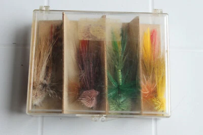 Kit de pesca con mosca vintage Cortland Keel Bass Bugs nuevo original Foto 1 de 4