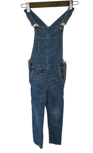 J Crew Crew Cuts Ready Imagined Stretch Denim Jumper Overall Girls Size 7 - Picture 1 of 8