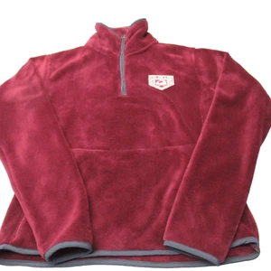 Colorado Avalanche Fleece Jacket Womens Small NHL Red 1/2 Zip Pullover 1995 NEW - Picture 1 of 12