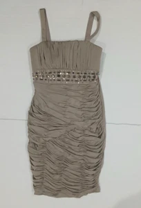 R&M Richards women's champagne stretch dress size 6. - Picture 1 of 10