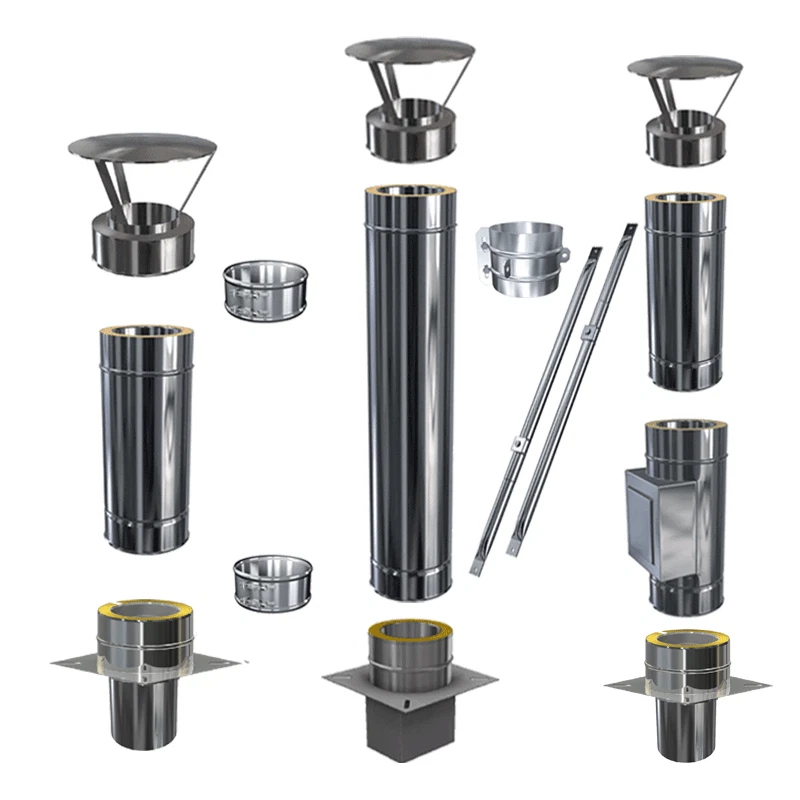 Schornsteinverlängerung Kaminerhöhung Kaminverlängerung DW 80-200 mm Edelstahl - Bild 1 von 4