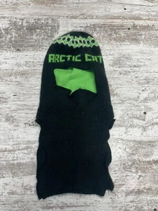 VTG 70'S ARCTIC CAT*NICE!! BLACK GREEN LOGO SNOWMOBILE SKI MASK FULL FACE ADULT - Picture 1 of 4