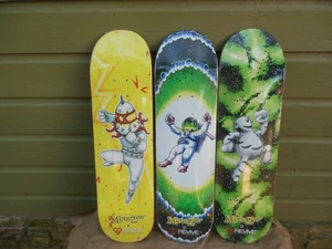 3 Metazoo X Revive Skateboard Cryptid Metal Man River Alien Bigfoot Skate Decks - Bild 1 von 11