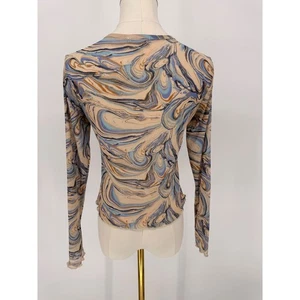 Top manica lunga Altar'd State maglia stampa vortice made in USA taglia M - Foto 1 di 7