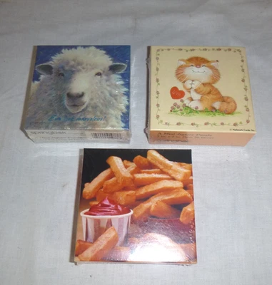 3 SEALED Vtg Springbok Mini Puzzles Smitten Kitten Side Order Ewe Look Marvelous - Image 1 of 4