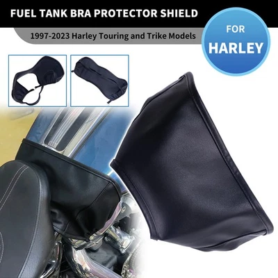 Black Fuel Tank Shield Bra For Harley Electra Tri Glide FLHTC FLHTCUTG Road King - Изображение 1 из 4