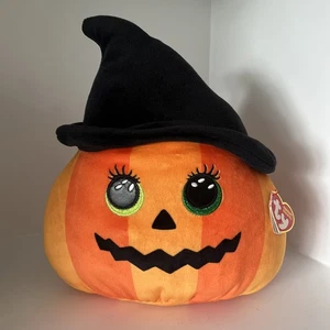 Retired Ty Ramona Halloween Pumpkin Plushie - with Tag - Picture 1 of 5