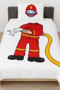 Neue Feuerwehr-Bettwäsche von Jerymood (QVC) – 2-teilig, 135x200cm - Bild 1 von 1