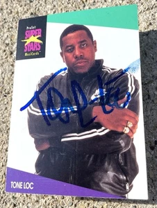 TONE LOC SIGNED Pro Set Card *smudge* Musicards Super Stars B - Bild 1 von 1