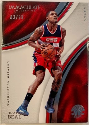2016-17 Panini Immaculate/99 Bradley Beal #10 - Wizards Foto 1 de 2