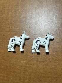LEGO White DALMATIAN DOGS w/Black Spots Fire House Fire Fighter Pet Animal 60110