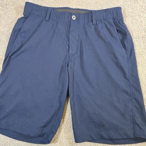 Pantalones Cortos Under Armour Match Play Para Hombre 34 Azul Marino 10" Heatgear Rendimiento Golf - Imagen 1 de 7