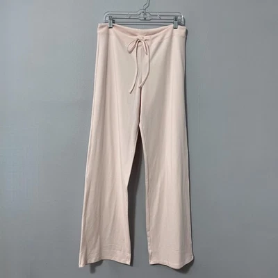 Skims Pants Womens XL Barely Pink Cotton Jersey Straight Leg Lounge Pull On - Image 1 of 4
