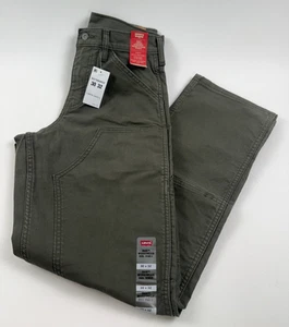 Levi's Workwear Men 565 Loose Straight Double Knee Zip Fly Jeans 30x32 Green NWT - Picture 1 of 18