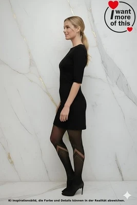 Wolford  Avery· Tights Strumpfhose · Black Hematite· 640 Swarovski Kristall · XS - Bild 1 von 2