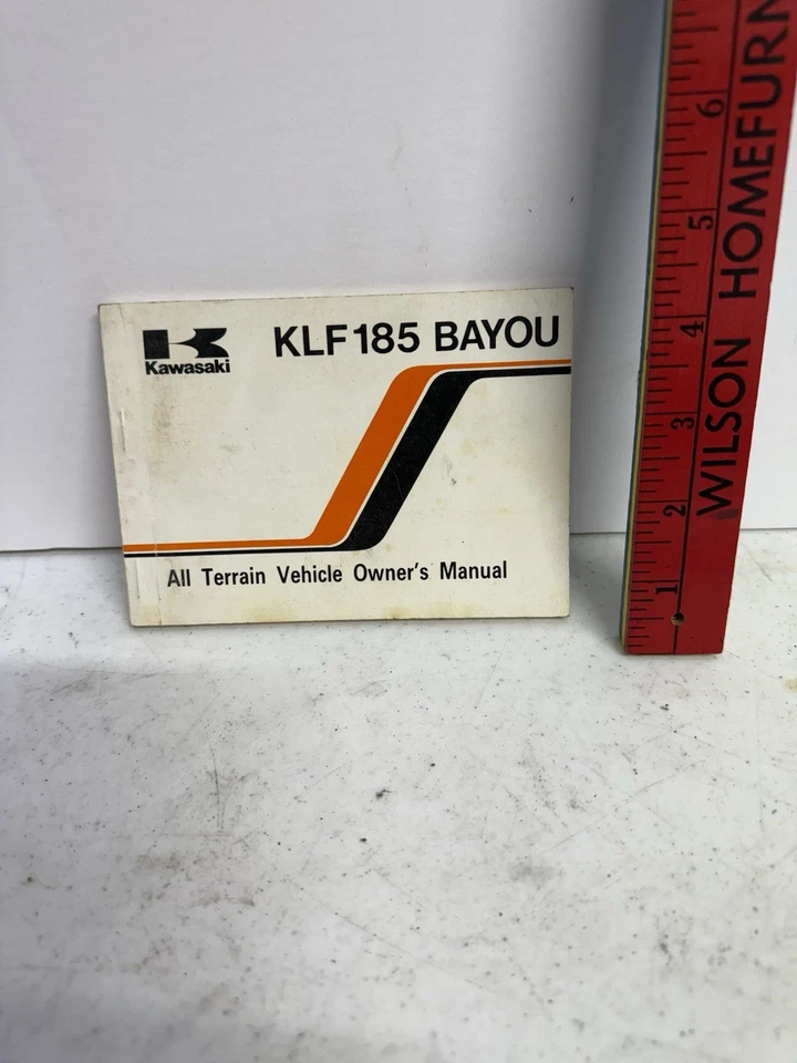 Kawasaki KLF185 1985 Bayou manual del propietario Foto 1 de 1