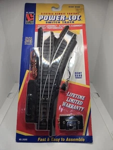 Life Like 21305 HO Power-Loc Right Hand Electric 2-Way Switch Track Turnout - Picture 1 of 10
