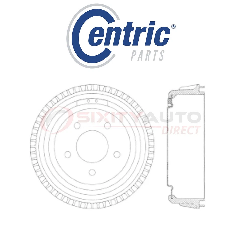 Centric Brake Drum for 1988-1999 GMC C1500 4.3L 5.0L 5.7L 6.2L 6.5L V6 V8 - zt Foto 1 de 4