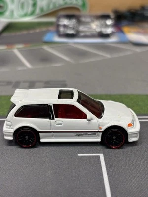 2017 Hot Wheels 90 Honda Civic EF White Ryu Asada LOOSE - Image 1 of 4