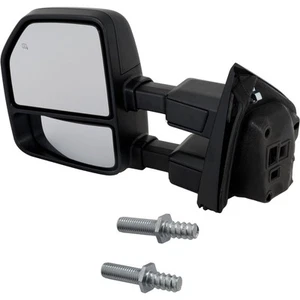 Driver Heated Mirror For 2017-2022 Ford F-250 F-350 Super Duty Textured Towing - Picture 1 of 11